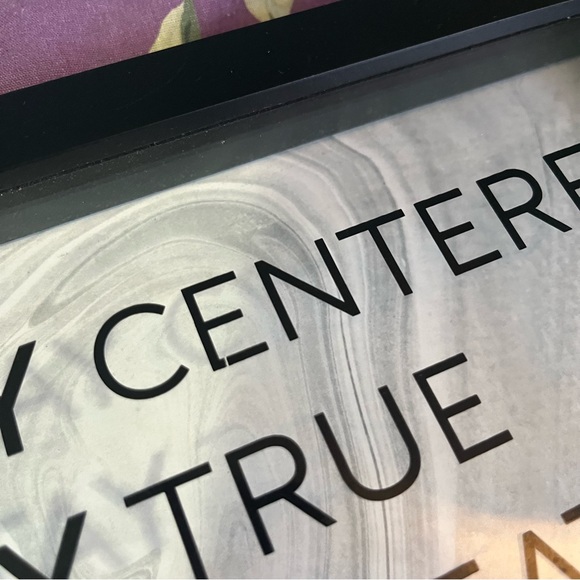 Free Add On - Black Framed Motto Wall Art with Marble Background - Picture 3 of 7